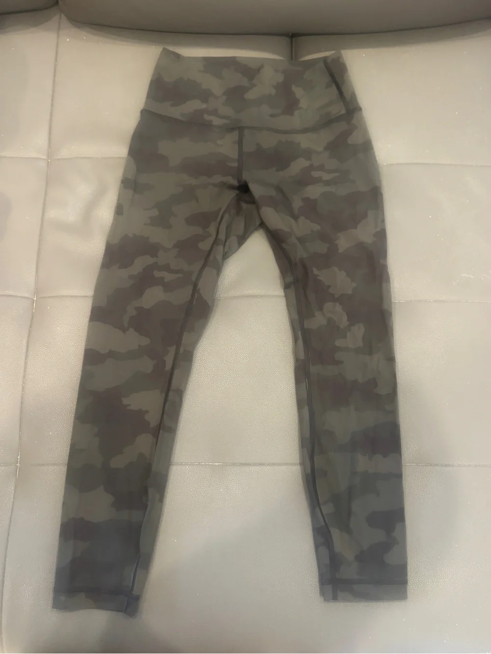 lululemon athletica Camo Leggings in Olive and Dark Green